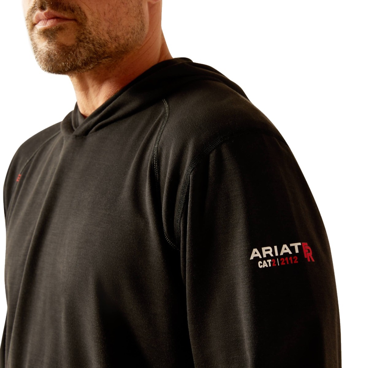 Ariat FR Primo Hooded T-Shirt in Black